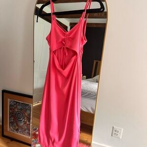 Women’s small rib cut out dress